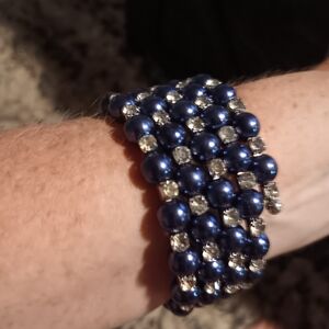 Paparazzi Midnight Blue Beaded Bracelet
